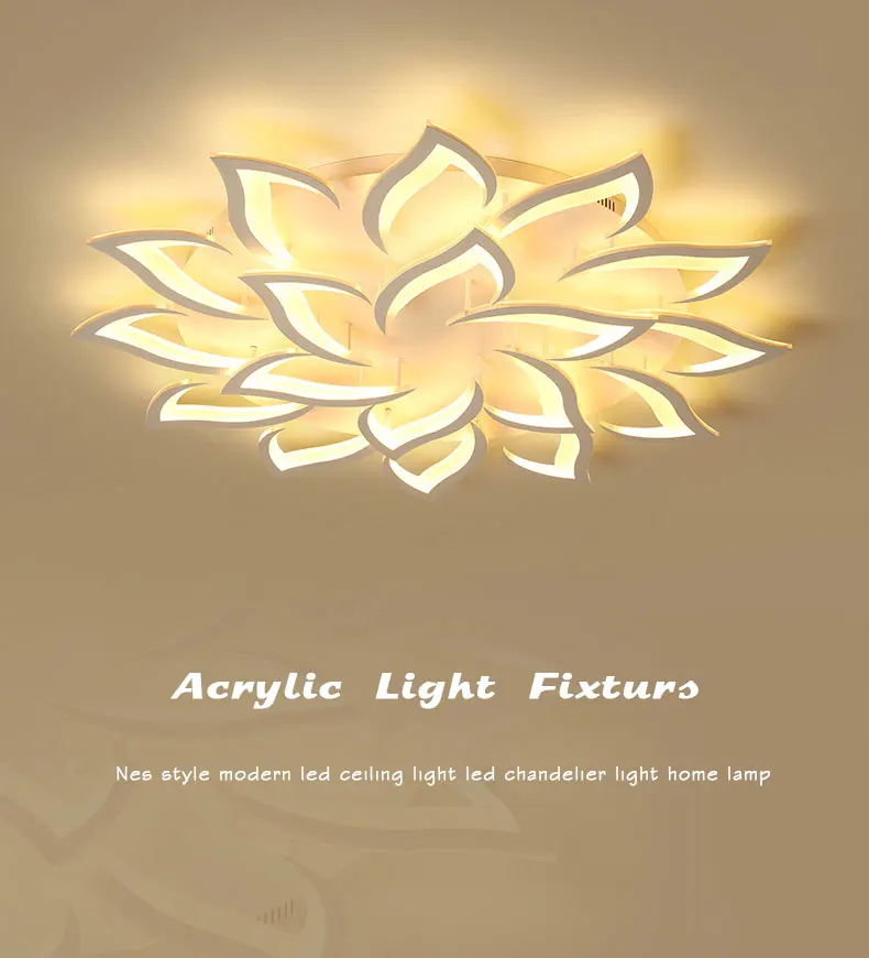 Plafondlamp Moderna Conduziu a Luz de Teto para Sala de Estar Quarto Sala de Jantar Luminares Fxiture Teto Lâmpada Lustre de Acrílico Branco 10 Plafondlamp moderno led luz de teto para