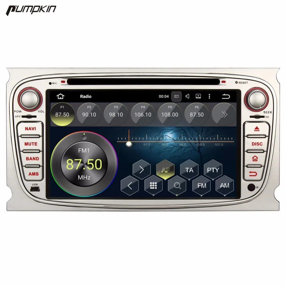 Тыквы 7 дюймов 2 DIN Android 5.1 dvd-плеер автомобиля для Ford/Mondeo/фокус GPS навигации Bluetooth