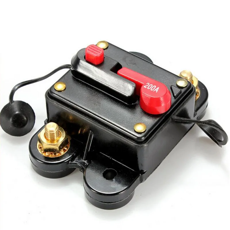 

50 Piece/lot 60-300A Car Automatic Recovery Switching Car Bike Audio Inline Fuse Circuit Breaker Fuse Holder DC 12-24V