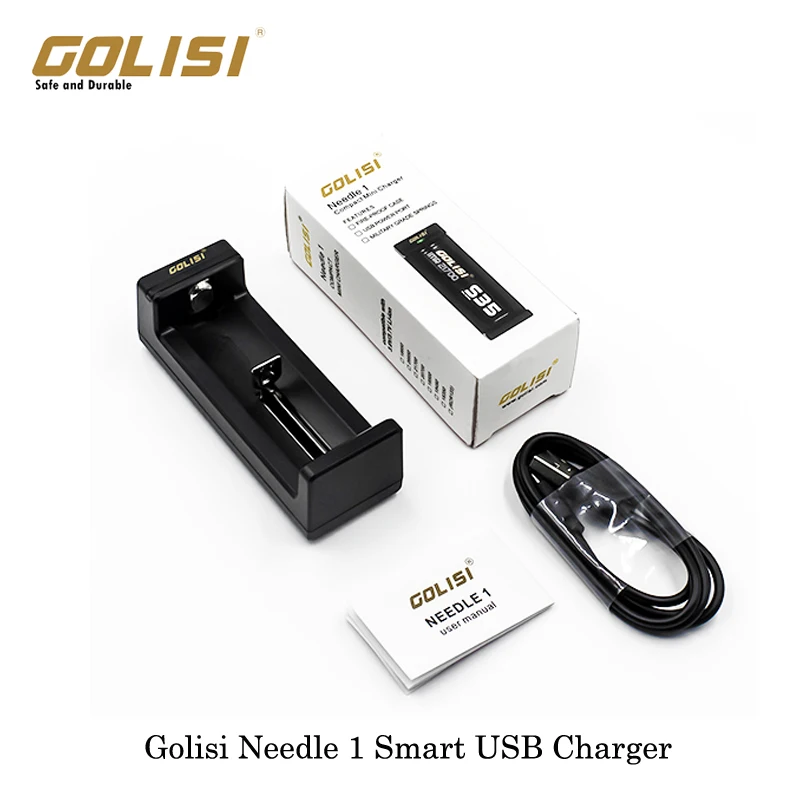 

Authentic Golisi Needle 1 Smart USB Charger One Battery Slot For 18650/20700/21700/26650 VS Nitecore D4 Intelligent Digicharger