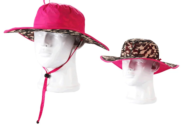 Boolawdee лето большой краев камуфляж мужская шляпа от солнца для отдыха быстросохнущие Anti UV солнцезащитный крем Двусторонняя одежда ветрозащитный M330