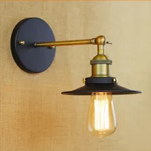 Винтаж Промышленное освещение Бра в Америке ретро Лофт Стиль edison бра лестница света Lampara сравнению