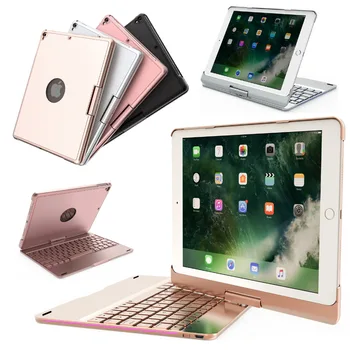 

Russian 360 Degree Rotation 7 Colors Backlit Wireless Bluetooth Keyboard Dock Case For Apple iPad 9.7 2018/2017/Air/Air2/Pro 9.7