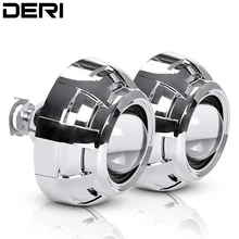 DERI 2,5 дюймов универсальные автомобильные фары для укладки кожухов маска HID линзы проектора bi xenon модификация DIY H7 H4 Фары линзы