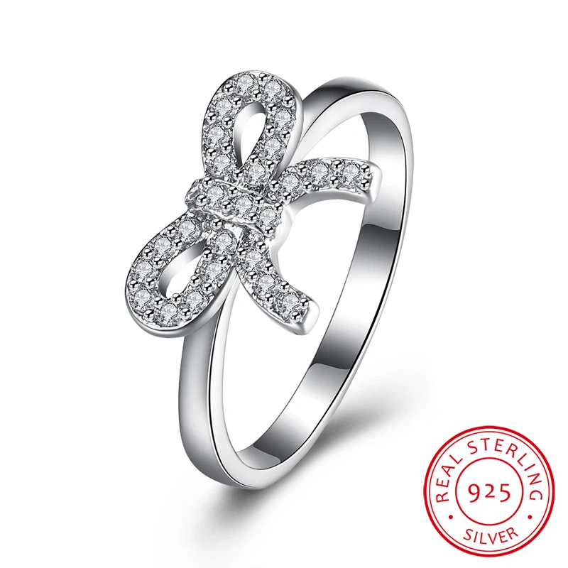 Bow Designer 925 Sterling Silver Ring For Lady | Украшения и аксессуары