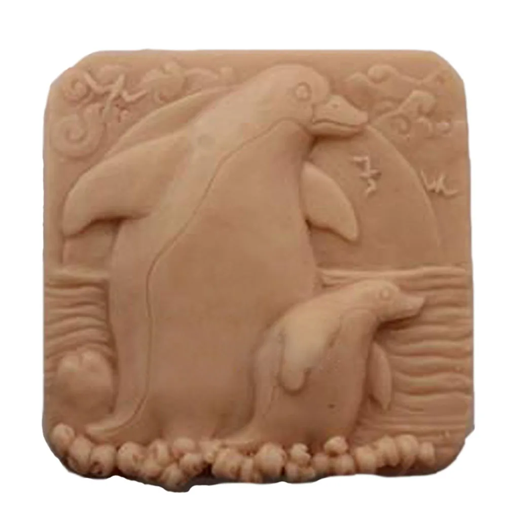 

Grainrain TWO WHALES 115 silicone soap molds for handmade Craft DIY
