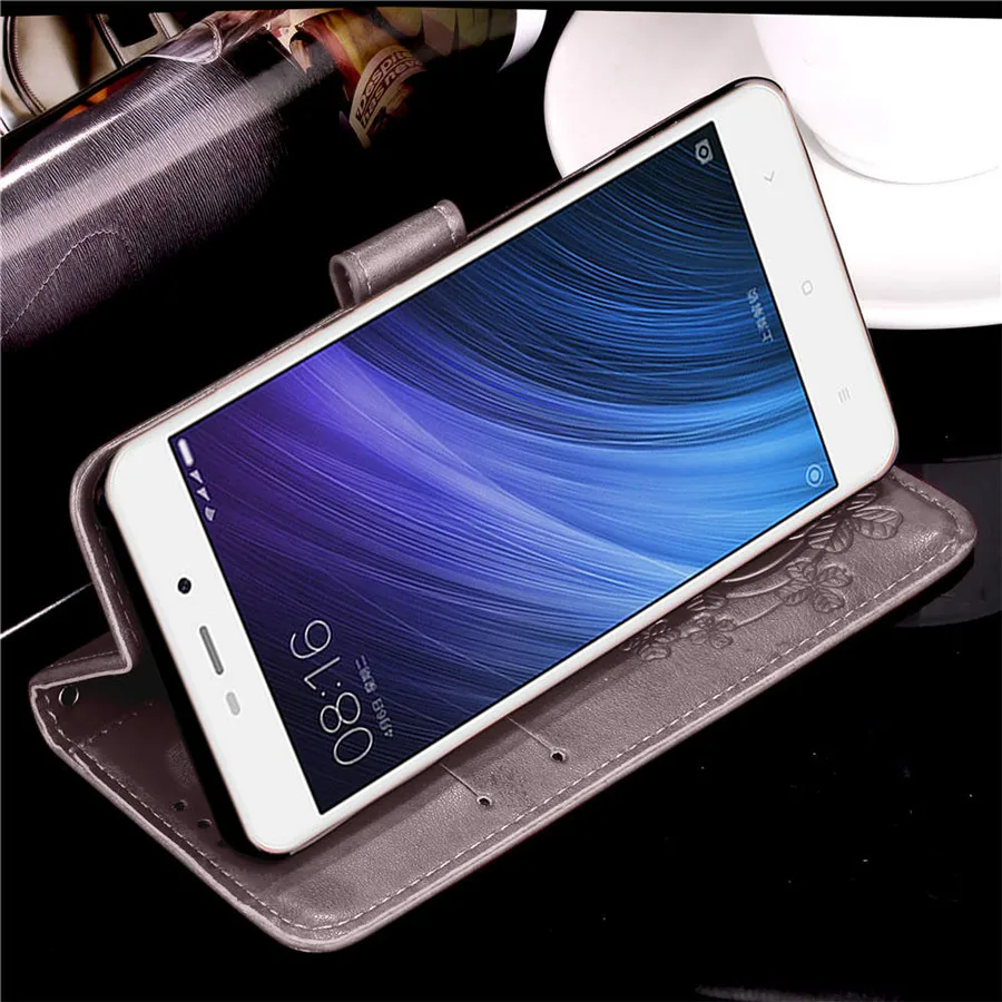 Чехол xiaomi Redmi 4A для чехол с откидной крышкой 5 0 дюйма кожаный магнитный кошелек
