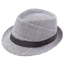 Женская шляпа летняя Мужская Шляпа Бандитский Кепки пляж солнце клетчатая шляпа полоса шляпа от солнца дамы широкими полями gorras para hombre