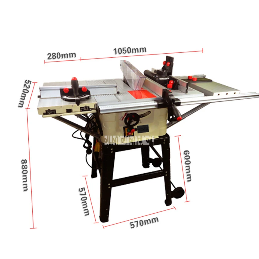 JTS-250IID многофункциональная электрическая настольная пила, точный раздвижной стол, пила, деревообрабатывающий Обрезной стол, пильный станок, 220 В, 1800 Вт