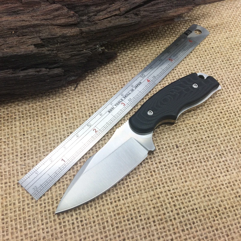 Small Fixed Knives,Rescue Neck Knife,8Cr13 Blade G10 Handle Survival