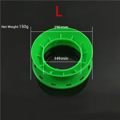 Высокопрочная круговая ABS пластиковая рыболовная леска, намоточная леска, 4 размера, разные цвета, рыболовные аксессуары - Цвет: L