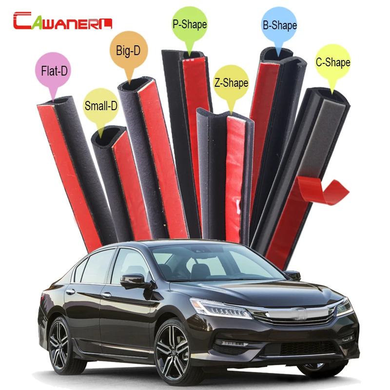Cawanerl автомобильный резиновый запечатывание печать полосы комплект уплотнитель шум изоляция Пылезащитный Водонепроницаемый для Honda Everus Creiz Accord