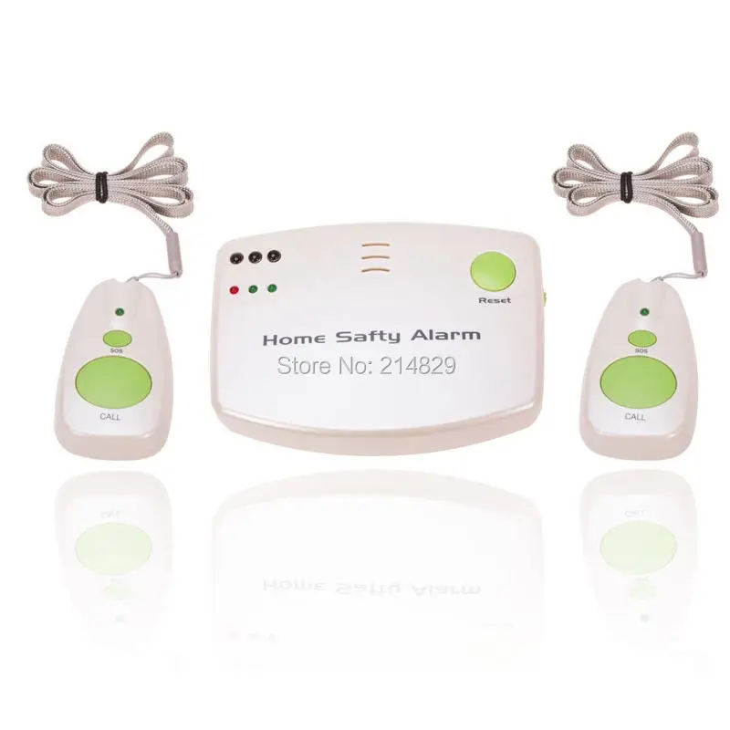 

Home Safety Alarm Carer Elder Patient Medical Call Panic Alert +2 PC Transmitter+ 6V adaptor
