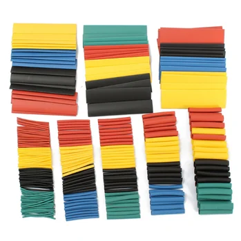 

Hot sale 328Pcs 8 Sizes Multi Color Polyolefin 2:1 Halogen-Free Heat Shrink Tubing Tube Assortment Sleeving Wrap Tubes