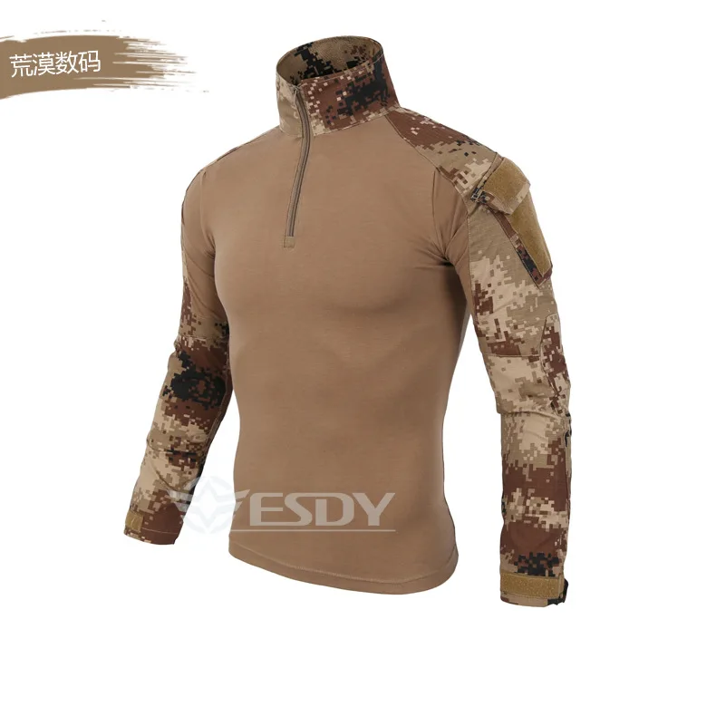 Брендовая Новинка, мужская хлопковая Военная камуфляжная облегающая тактическая одежда в стиле лягушки, многоцветная теплая ветрозащитная тренировочная одежда