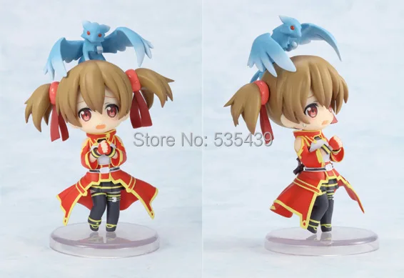 Günstige NEUE Heiße 6 Teile satz Schwert Art Online Kirigaya Kazuto Yuuki Asuna action figure spielzeug Weihnachten spielzeug no box