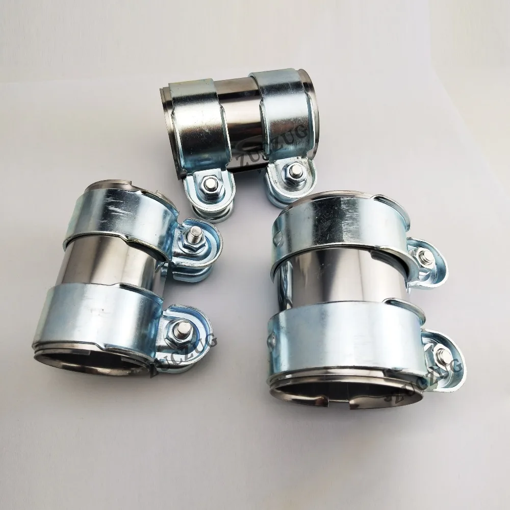 2.25/" 57mm Sleeve Clamp Exhaust Pipe Clamp for Audi//Volkswagen
