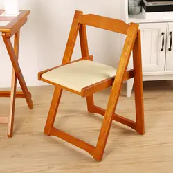 Многофункциональный простой ретро твердой древесины стул с спинки бытовой стабильный кабинет стул складной Портативный деревянный