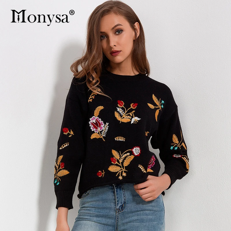 embroidery on sweater