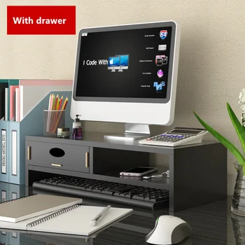 

Computer desk monitors increased frame Computer stand desktop storage monitor base laptop desk table