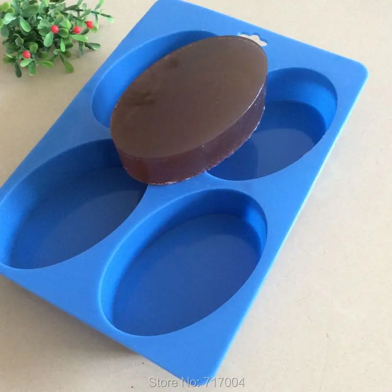 2016 band new regular oval silicone soap mold moulds for soap making