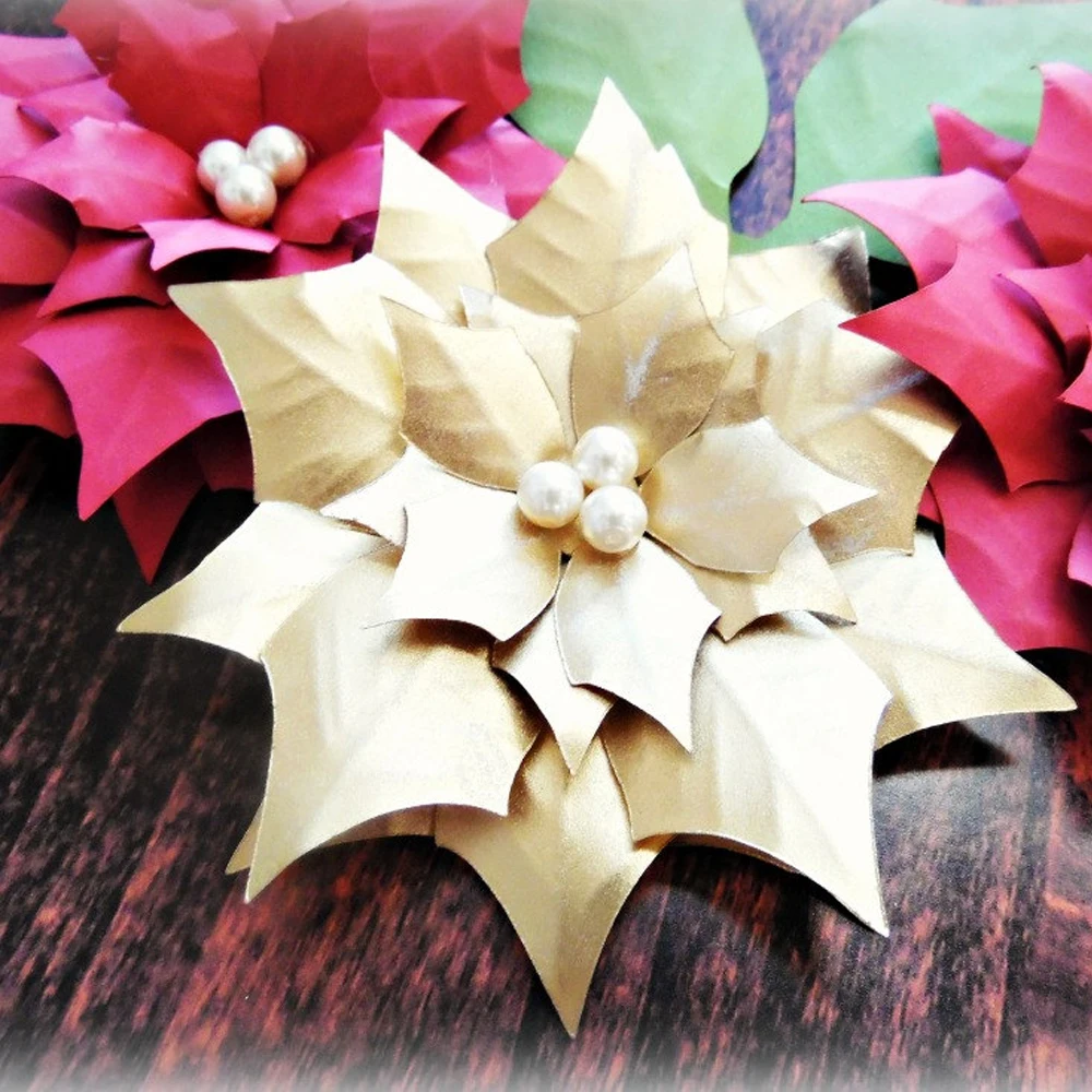 3 Stücke 30 Cm Papier Weihnachtsstern Blumen Riesen Papier