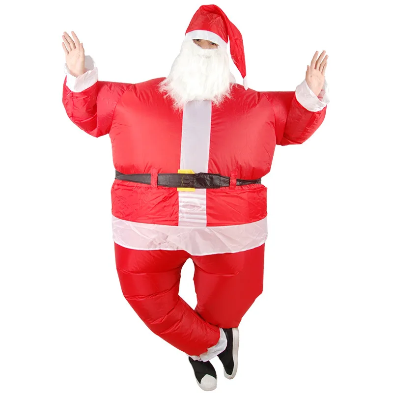 YHSBUY 2018 взрослых Санта Клаус надувной костюм высокое качество детские цветные Рождественские костюмы Косплэй вечерние Необычные игрушки
