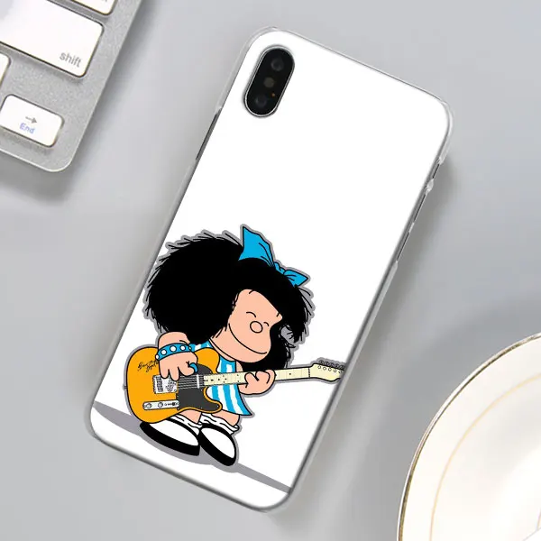 Mafalda чехол для телефона для Apple iPhone X XR 7 8 Plus 6 6s Plus XS MAX 11 Pro Max SE чехол для телефона Coque - Цвет: 04