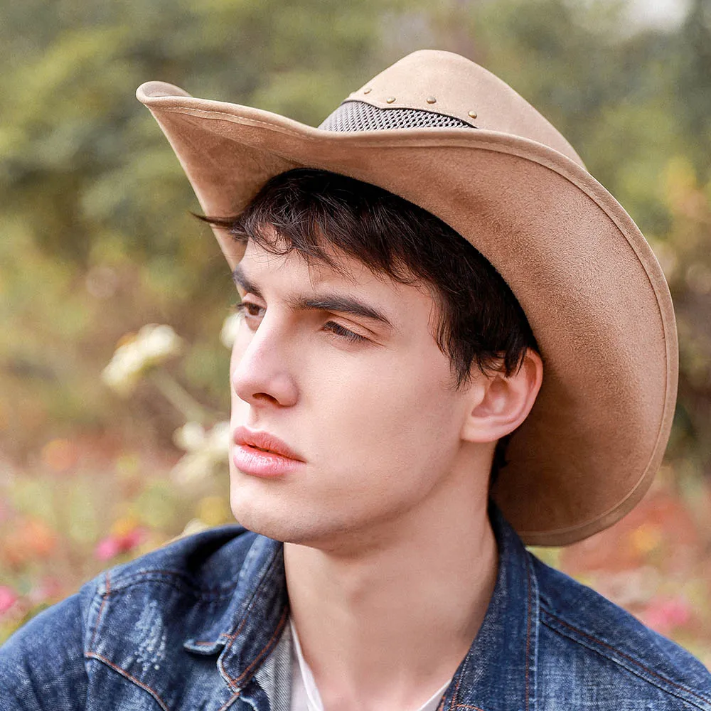 mens sun hat cowboy style