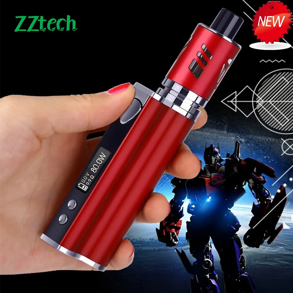Original Electronic Cigarette 80w Mini Vape kit 2000mAh box mod vape Built-in Battery 2.5ml 0.5ohm coil pen vaporizer | Электроника