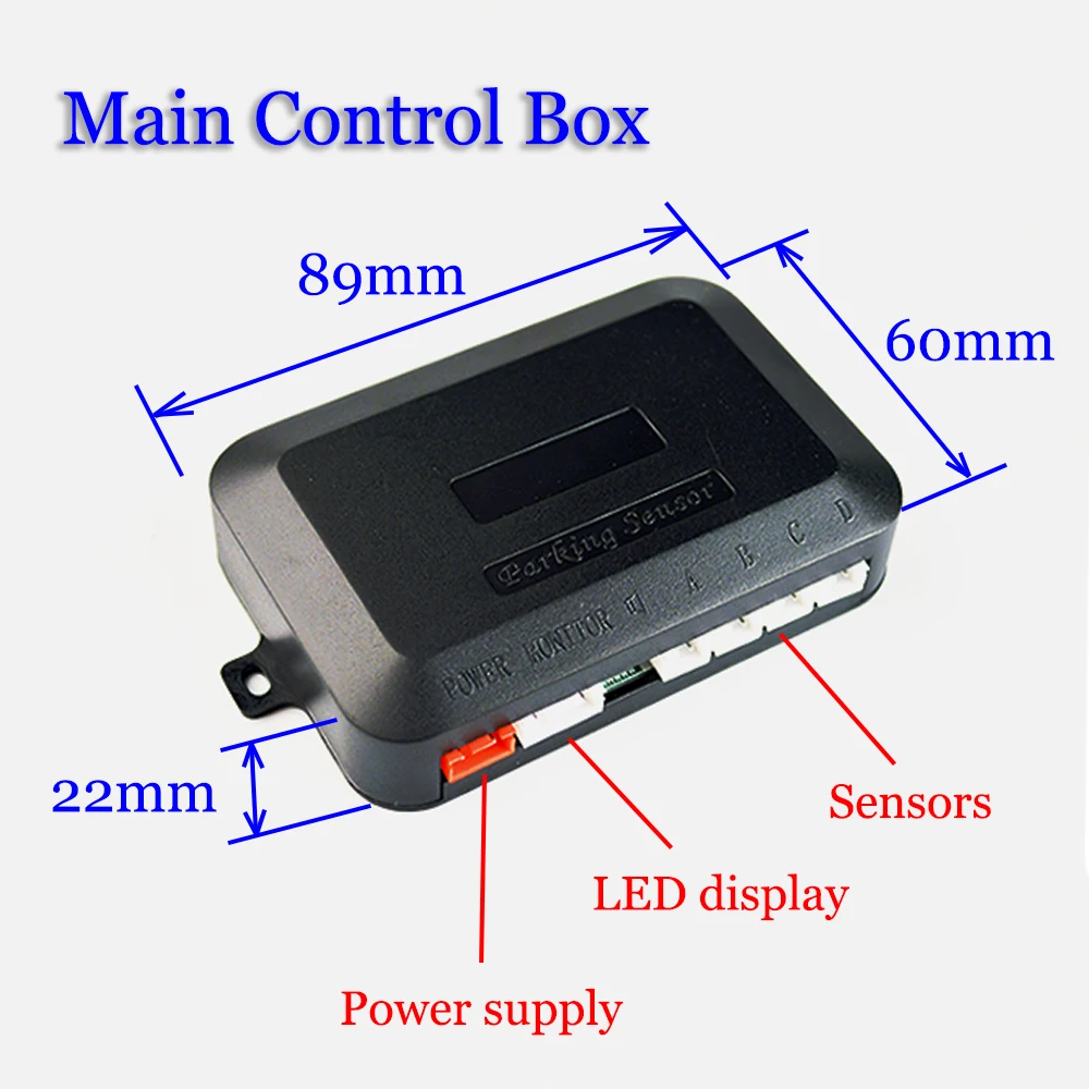 Hippcron Автомобильный датчик парковки Комплект светодио дный/lcd/Buzzer 4 Плоский датчик s 16 мм Подсветка дисплей Реверсивный резервный Радар монитор система 6 цветов