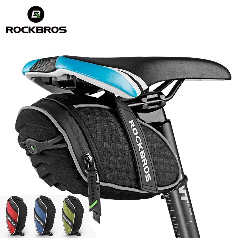 

Hot ROCKBROS 4 Colors Bicycle 3D Shell Bag Rainproof MTB Road Bike Saddle Bag Reflective Shockproof Cycling Rear Seatpost Bag