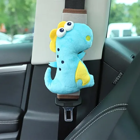 Quality Cute Cartoon Style Children Safety Belt Plush Seat Harness Shoulder Pad Cushion Car Security Protecting Cover