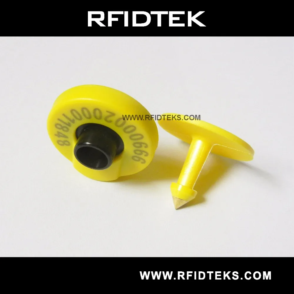 RFID Ушные бирки для животных RFID метки для домашних животных животноводства и лабораторных животных FDX-B ISO11784, ISO11785 134,5 кГц с EM4305