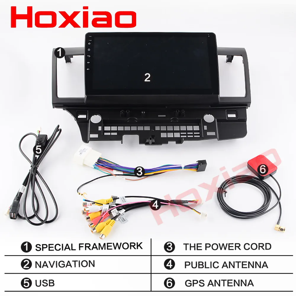 Cheap 2G+32G Android Car DVD for MITSUBISHI LANCER 2008-2015 9 X 10.1 inch Head Unit Car Stereo Radio 2 din Car multimedia player 4