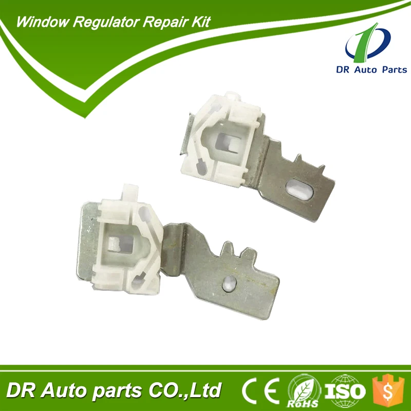 DR 2 X IRON WINDOW REGULATOR REPAIR KIT SLIDER CLIPS FOR NISSAN PRIMERA