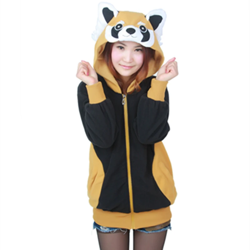 Толстовки с длинным рукавом и капюшоном на молнии|sweatshirt long sleeve|women hoodiesraccoon sweatshirt |
