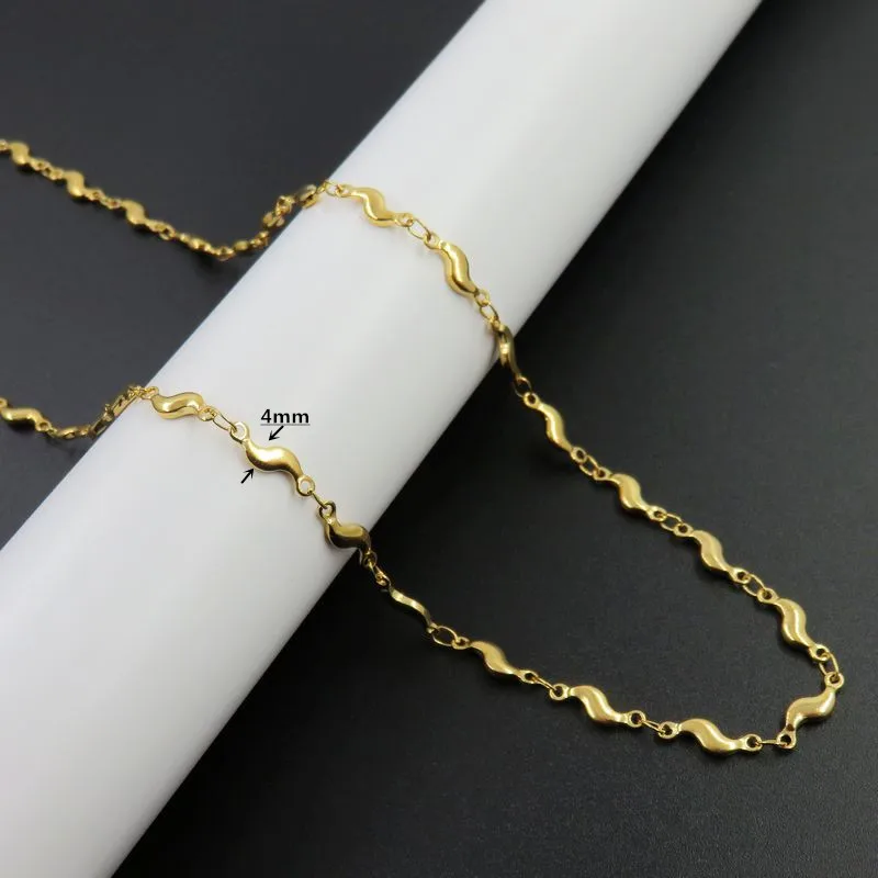 Gold Color Золотая цепочка для женщин модное ожерелье с сердцем из нержавеющей стали женские ювелирные изделия подарок ожерелье - Окраска металла: Gold Color