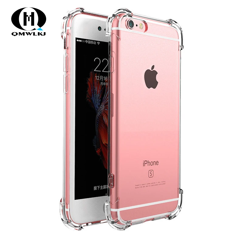

Transparent Crystal Protective Shell Soft TPU For Iphone 6S 6Plus 6SPlus 7Plus 8Plus X XS XR XSMax SE 5S