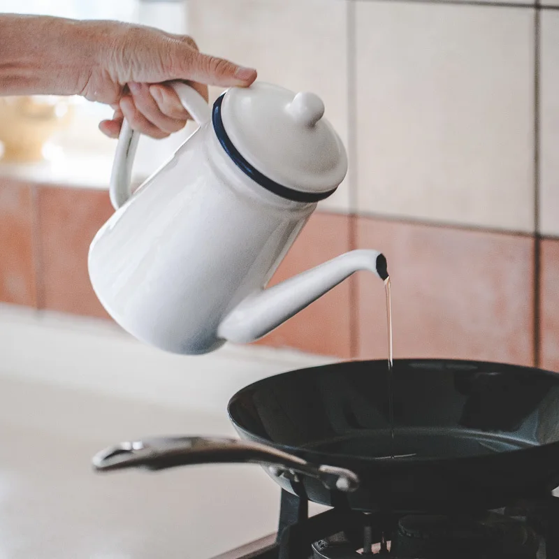 Эмаль утолщенной воды чайник-кофейник китайской медицины горшок электромагнитная печь газа tisanes enamelware керамика