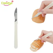 Delidge 1 шт. нож для хлеба лезвие из углеродистой стали PP хвостовик западный стиль багет резка Кондитерские Toas резак кухонный инструмент для выпечки