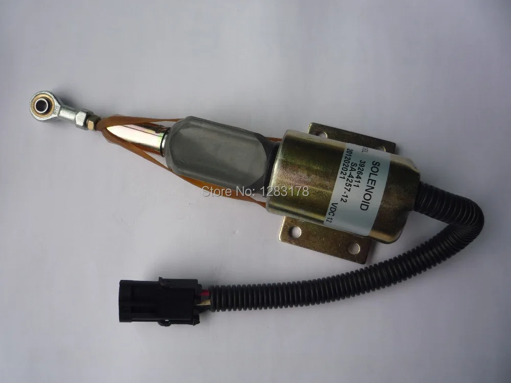 

Free shipping! Fuel Shutdown Solenoid Valve 3926412, RE502474 (with black 3 pins),SA-4257-24