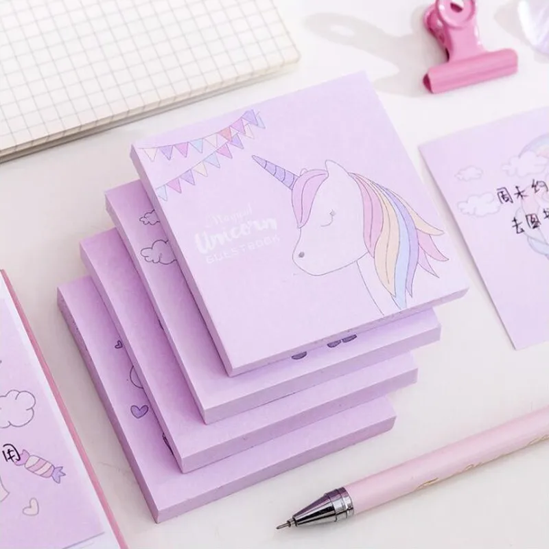 

Square Light Purple Color Sticky Notes Post Sticker Scrapbook Diary Planner Memo Pads Office Stationery School Supplies 80Sheets