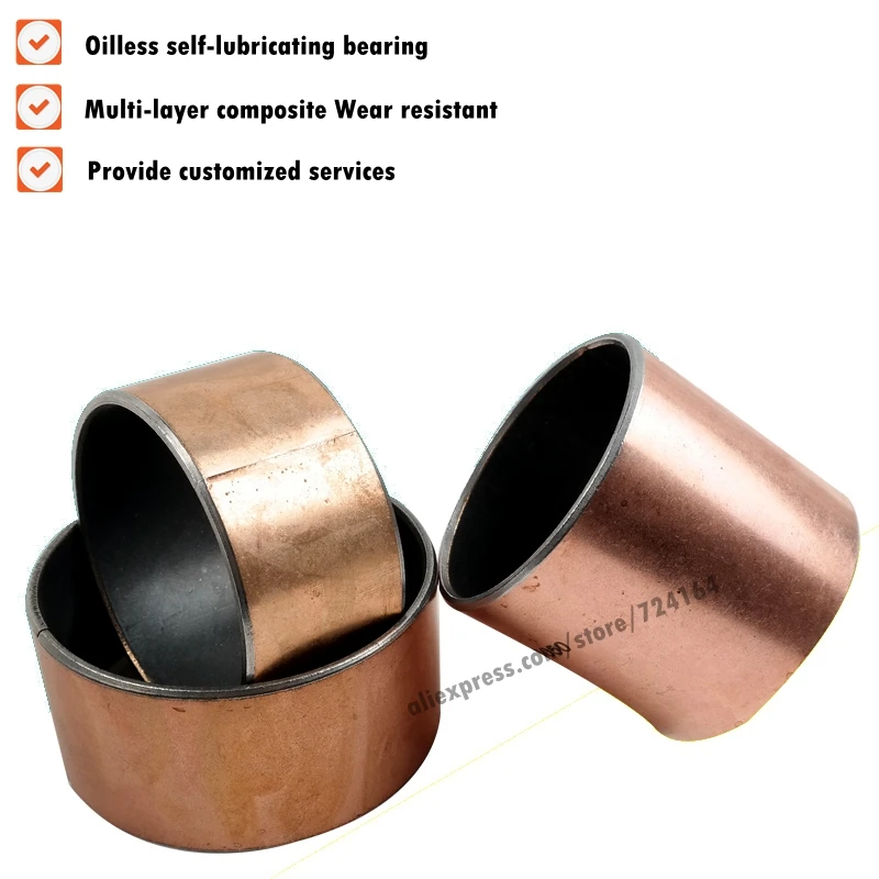 

SF-1 3035 3040 3215 3220 3225 3230 3235 3240 SF1 SF1- SF Self Lubricating Composite Bearing Bushing Sleeve Oil free Sliding