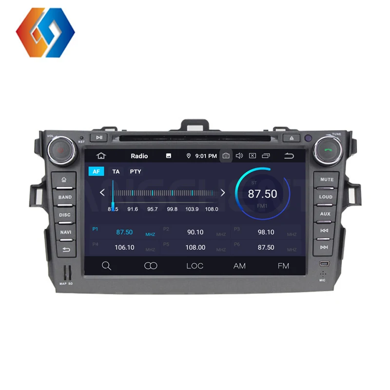 Excellent Car GPS Multimedia Navigation For TOYOTA COROLLA With Bluetooth WiFi Mirror Link Supports Front/Back Packing Camera TPMS DVD 5