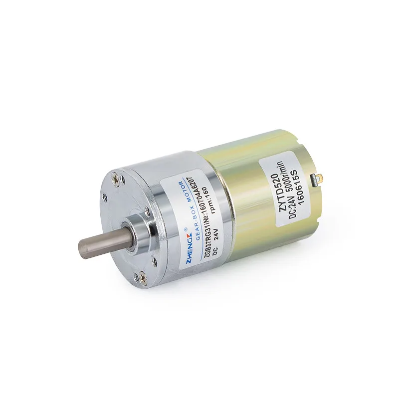 ZGA37RH DC 12V 800RPM 6mm Shaft Dia Speed Reduce Magnetic Electric Geared Motor