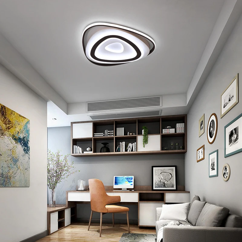 

Creative LED Ceiling Lights Acrylic Triangle Ceiling Lamp Dining Room Living Room Bedroom Kitchen Modern Home Lighting Fixtures