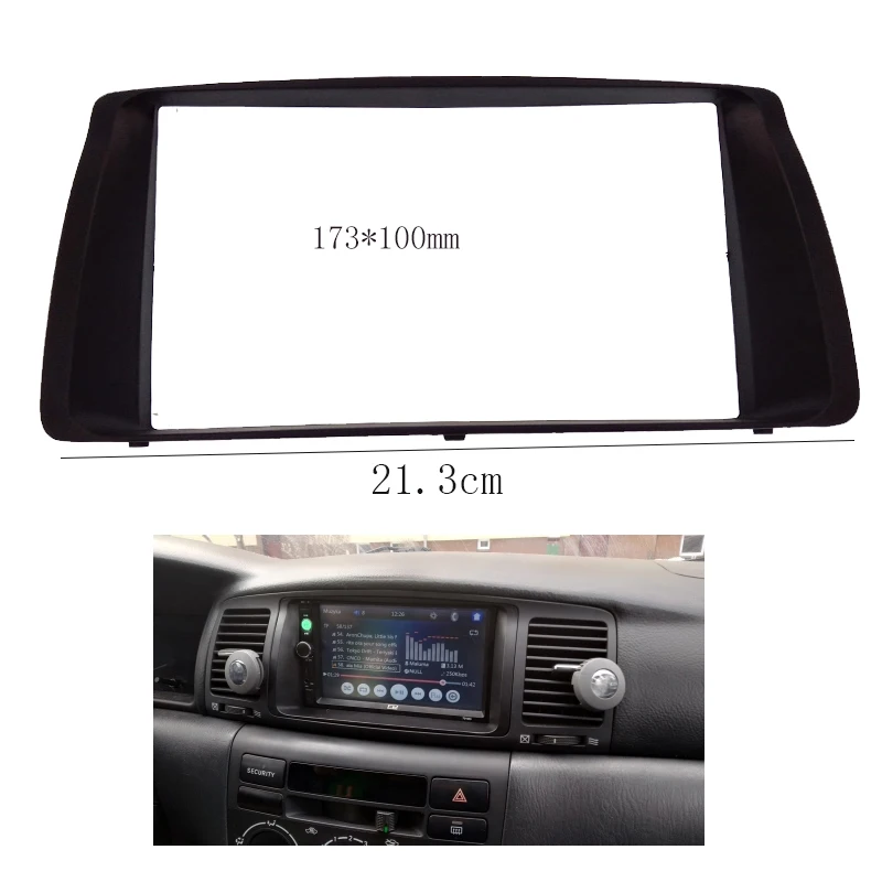

Double Din GPS DVD Radio Frame Panel Car Stereo Fascia For Toyota Corolla 2003-2006 Adapter Dash Mount Installation Tirm Kit Bez