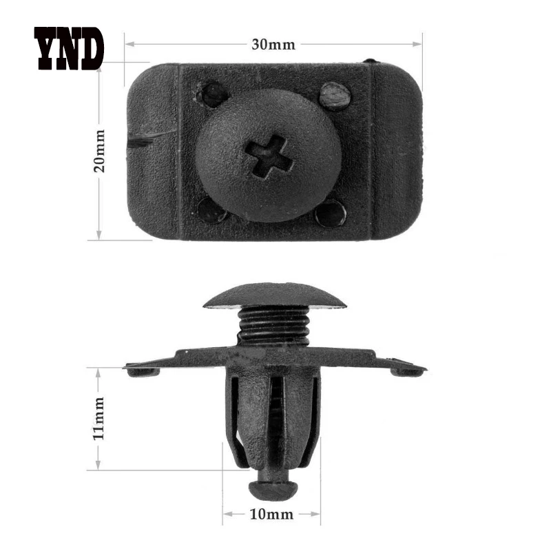 10pcs Nylon Front Rear Bumper Clip Fit 1990 2005 Mazda Miata MPV MX 3