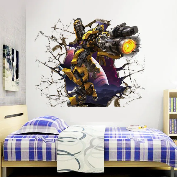 Transformers Superhero 3D Wall Stickers for kids r...